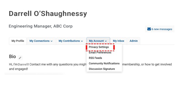 ASABE Engage Privacy Settings - 3 ASABE Engage Privacy Settings - 3